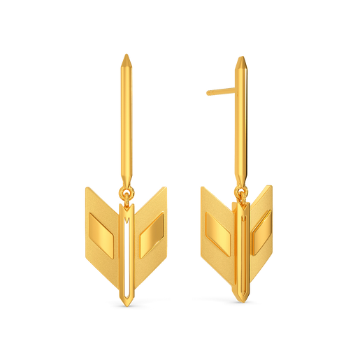 Put On Your Armor Gold Earrings