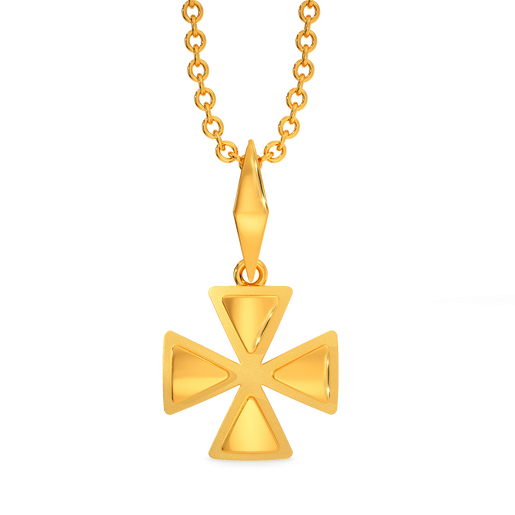 Edgy Power Gold Pendants
