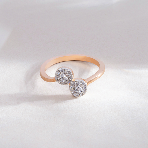 Twin Twist Silver Rings