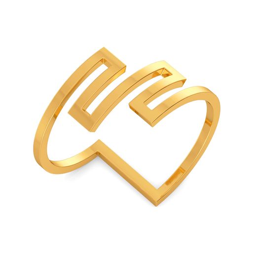 Glam Quotient Gold Rings