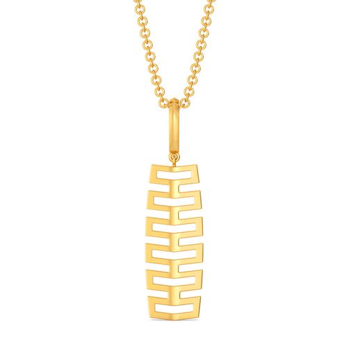 Fancy Folds Gold Pendants