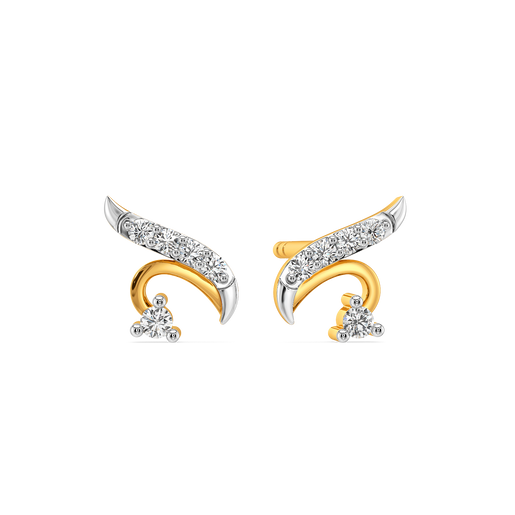 Offbeat Balance Diamond Earrings