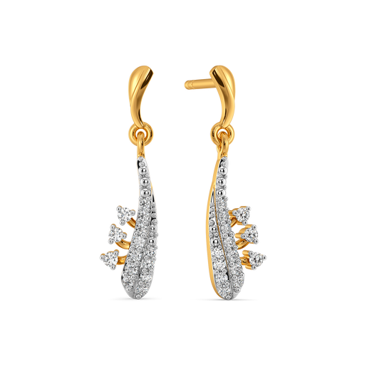Modern Stripes Diamond Earrings