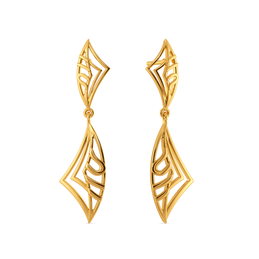 Playful Power Gold Earrings
