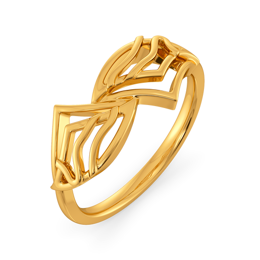 Playful Power Gold Rings