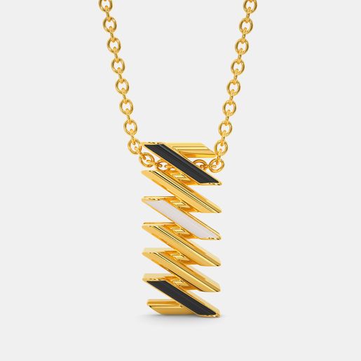 Striped Right Gold Pendants