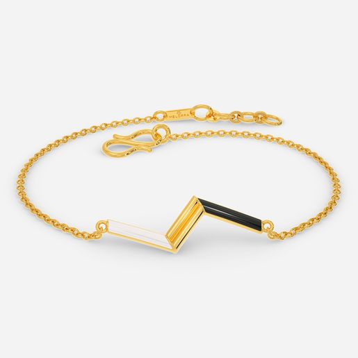 Chevron Shades Gold Bracelets