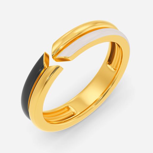 Stripe Two Gold Rings