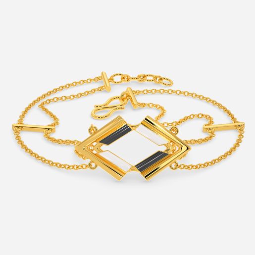 Chevron Play Gold Bracelets