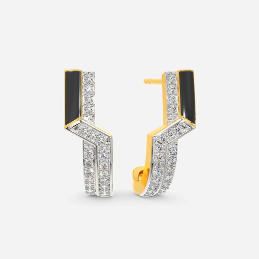 Time to Stripe Diamond Earrings