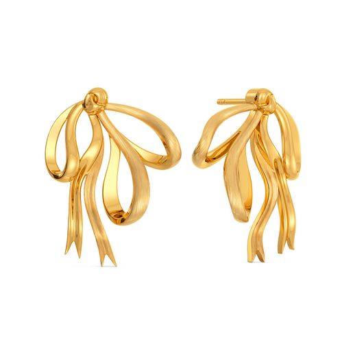 Joy of Bows Gold Earrings