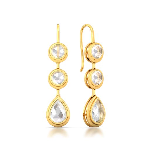 White Mist Gemstone Earrings
