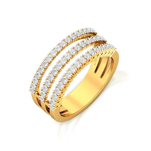 Shimmer Strands Diamond Rings