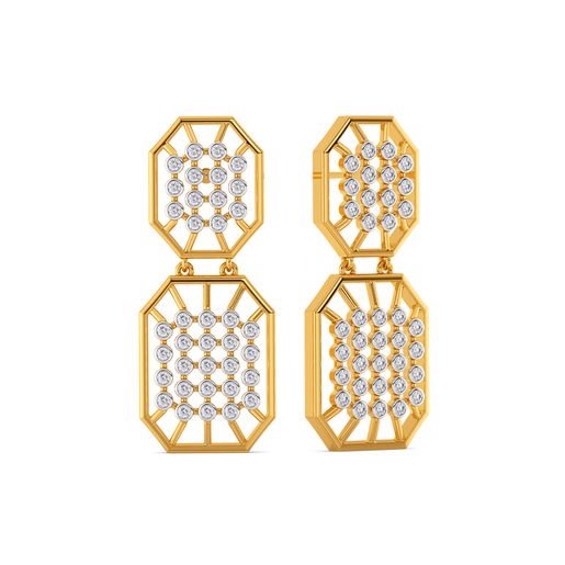 Slack Mode Diamond Earrings