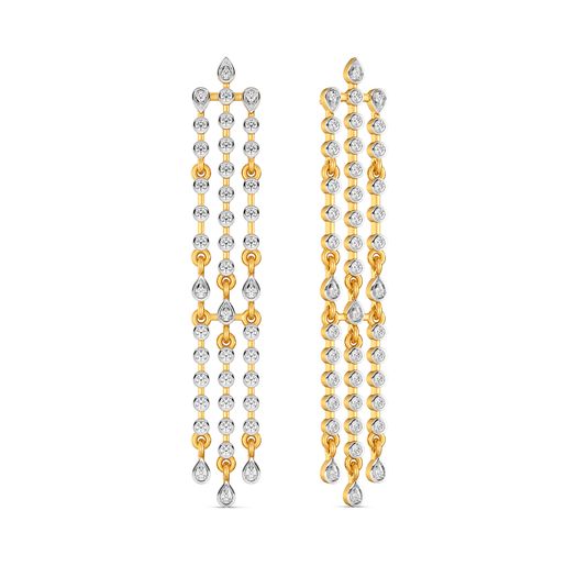 Laid Back Denim Diamond Earrings