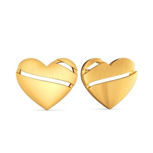 Heart Poise Gold Earrings