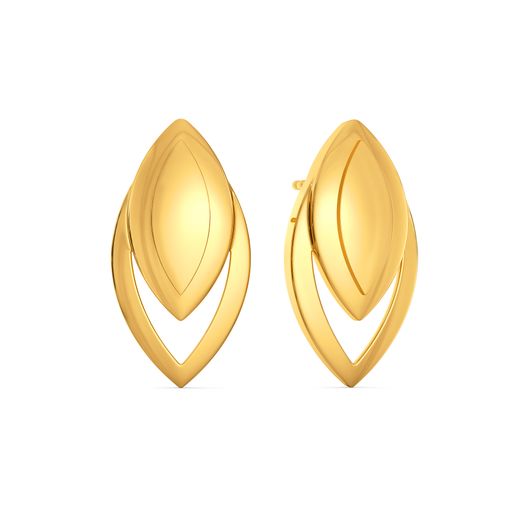 Back Relax Gold Earrings