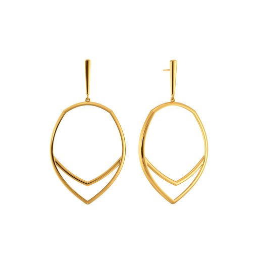 Back Play Gold Earrings