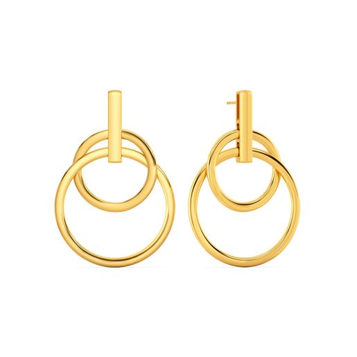 Thrill O Reveal Gold Earrings