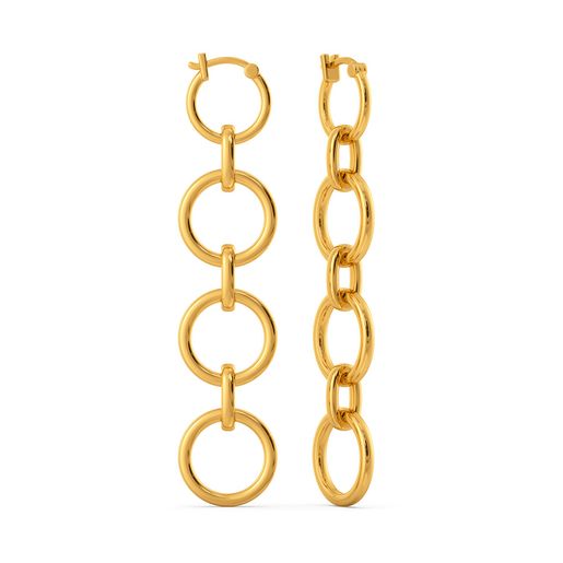 Thrill O Reveal Gold Earrings