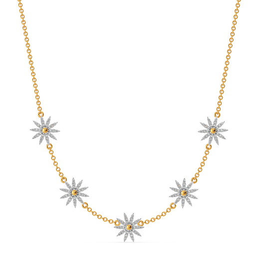 Blooming Florals Diamond Necklaces