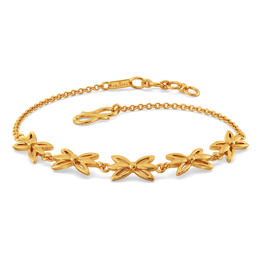 Serene Petals Gold Bracelets
