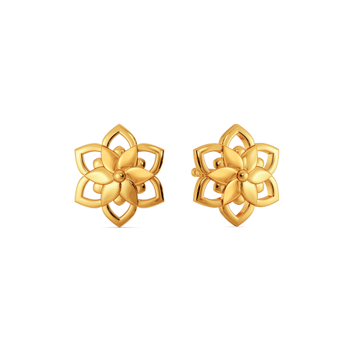 Blushed Botanica Gold Earrings
