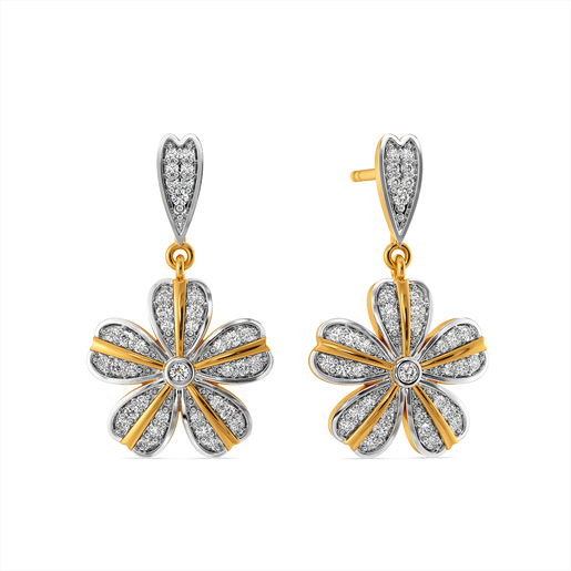 Sunkissed Twirl Diamond Earrings