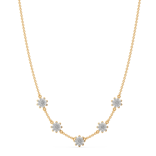 Floral Show Diamond Necklaces
