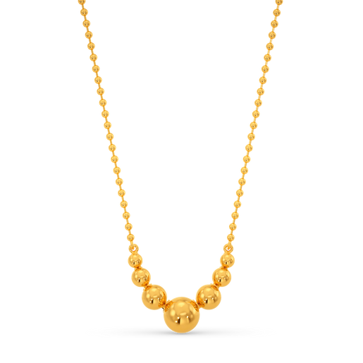 Dramatic Sphere Gold Necklaces