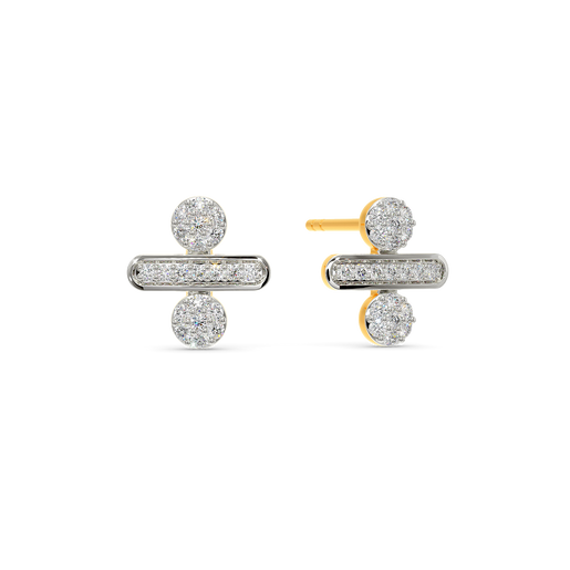 Double Dash Diamond Earrings