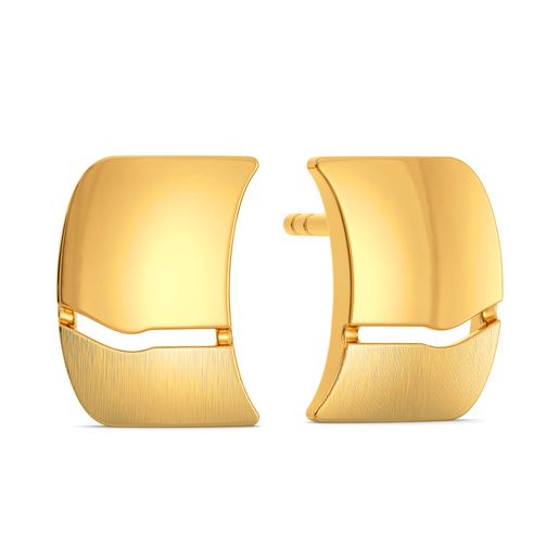 A French Fit Gold Earrings