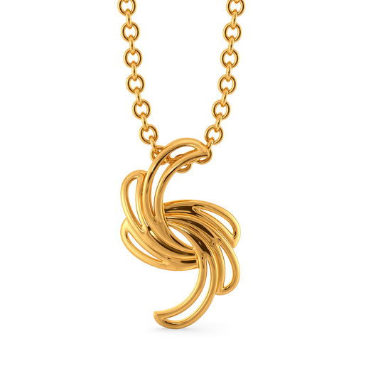 Statement Sleeves Gold Pendants