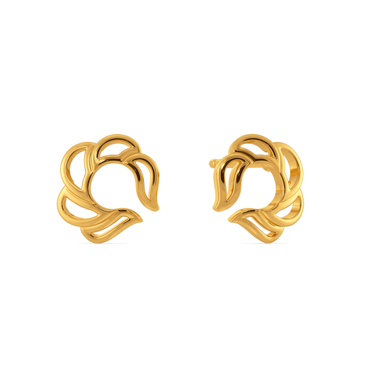 Balloon Flair Gold Earrings