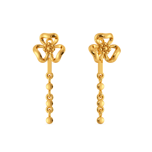 Dew Blossom Gold Earrings