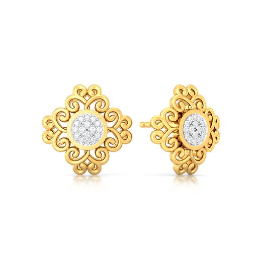 Twirl-o-rama Diamond Earrings