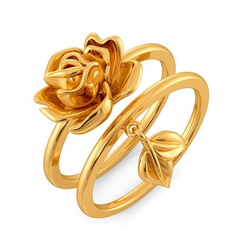 Sinister Bloom Gold Rings