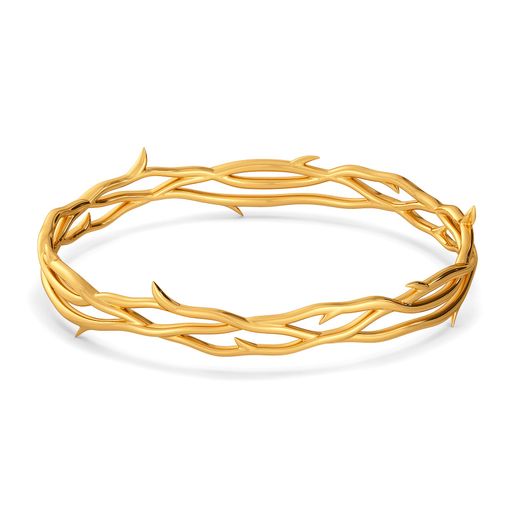 Rose Entwine Gold Bangles
