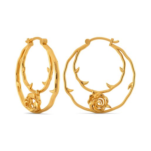 Rose Garden Gold Earrings
