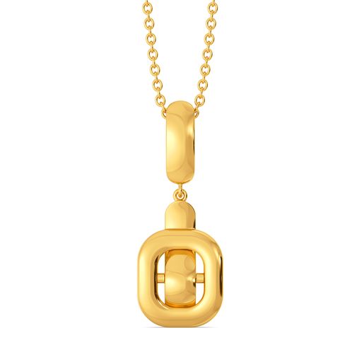 Clasp Control Gold Pendants