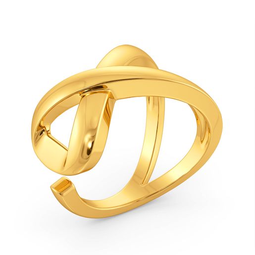 Flap Straps Gold Rings