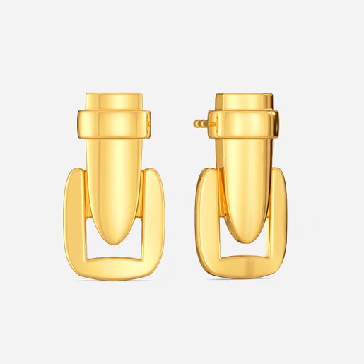 Helix Streak Gold Earrings