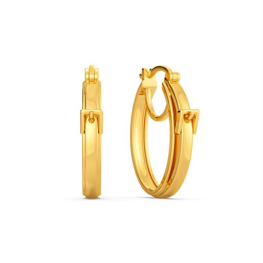 Claspin’ Confident Gold Hoop Earring