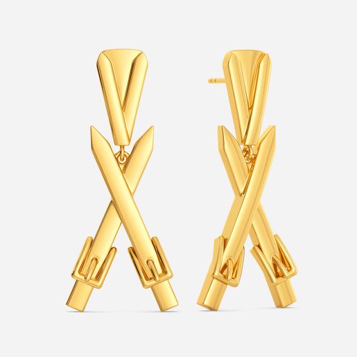 Statement Cinch Gold Earrings