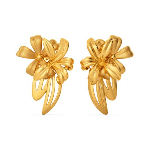 Springtime Floret Gold Earrings