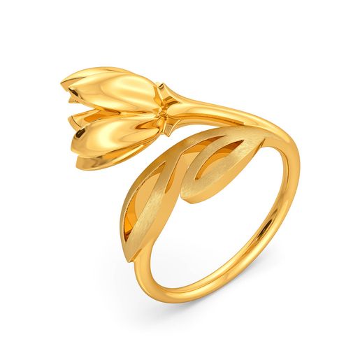 Bud So Wild Gold Rings