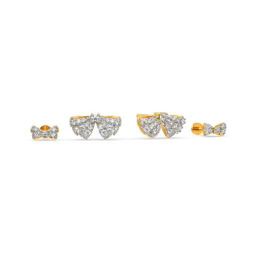 Bowtastic Flair Diamond Earrings