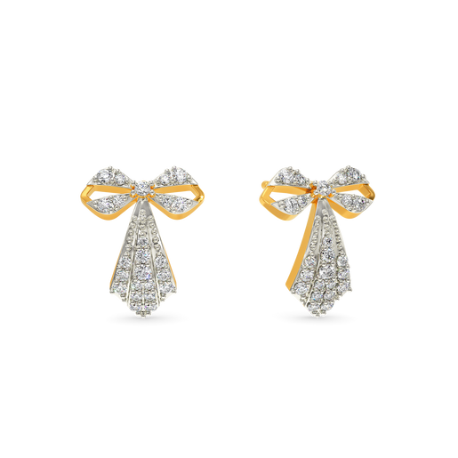 Bow Glam Diamond Earrings