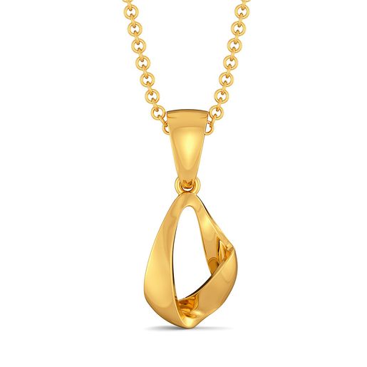 Hold The Fold Gold Pendants