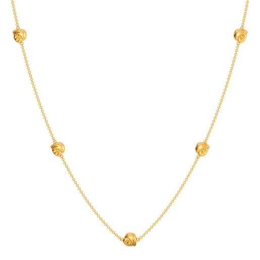 Knot Plot Gold Necklaces
